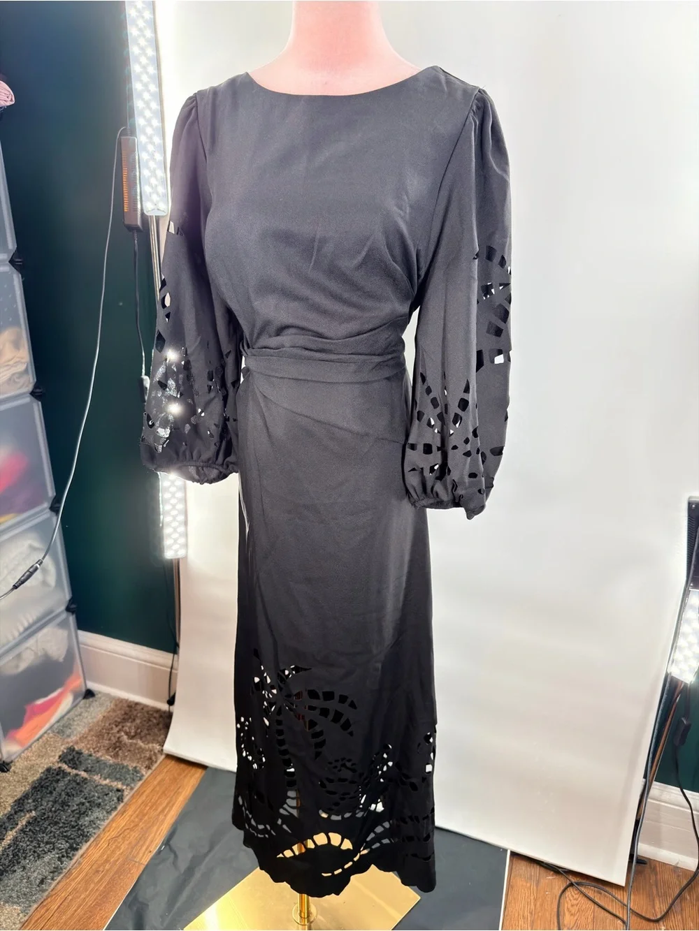 EUC SHEIN Laser Engraved Dress
